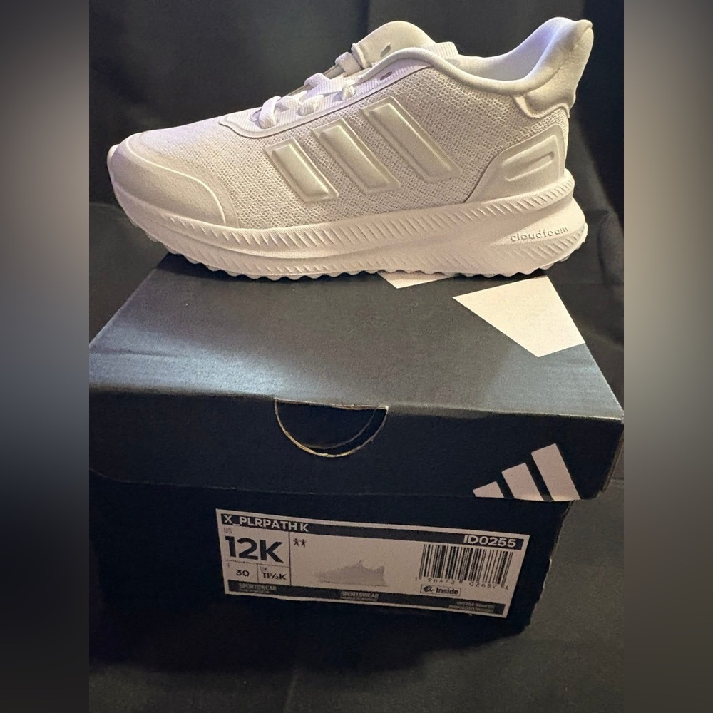 Adidas Cloudfoam White Running Shoes